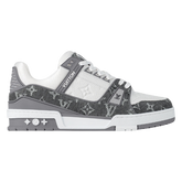 Louis Vuitton Trainer Sneaker Gray / White
